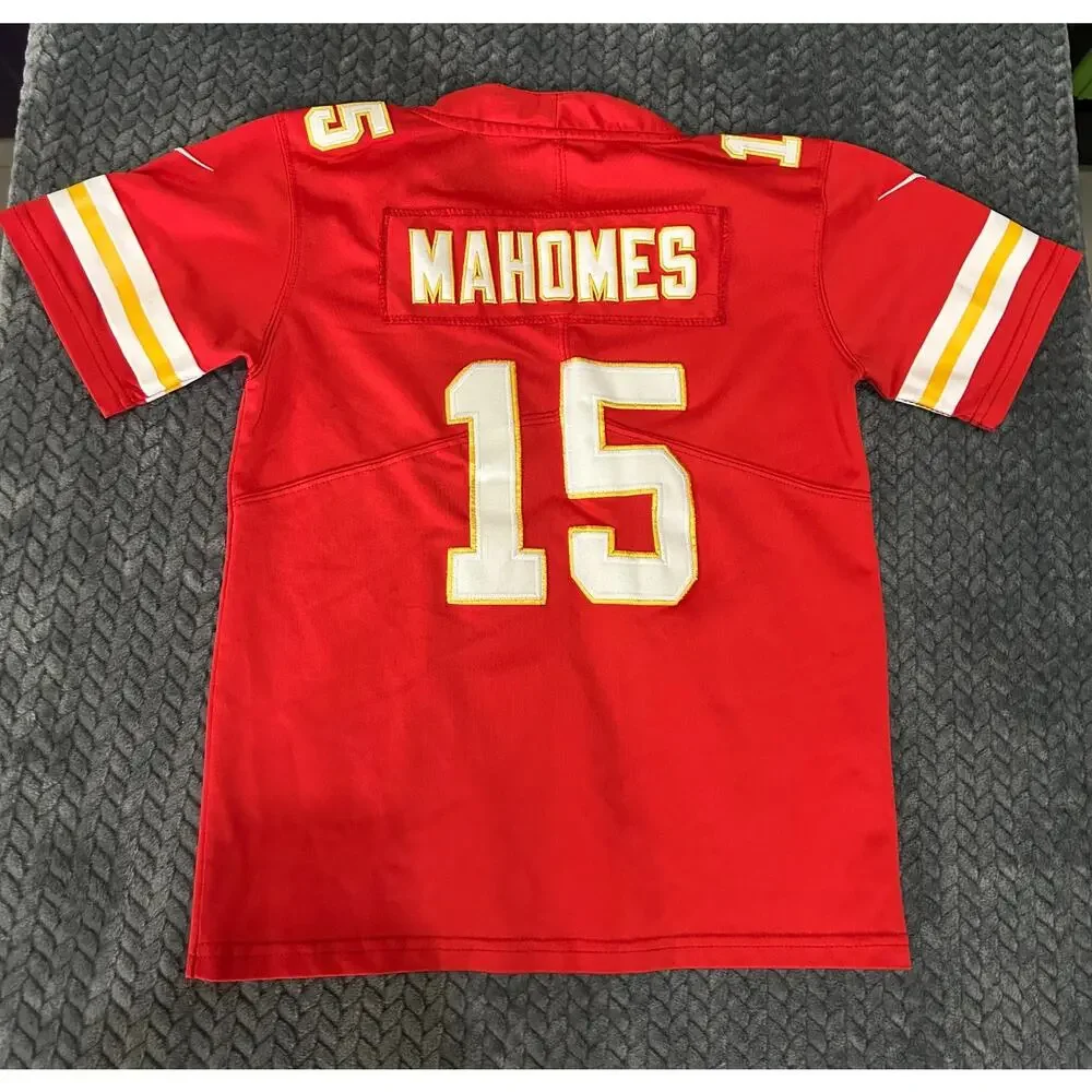 Patrick Mahomes #15 Kansas City Chiefs Nike On Field Jersey Youth Medium Red